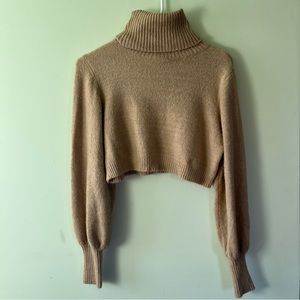 Princess Polly Cropped Turtleneck Sweater
